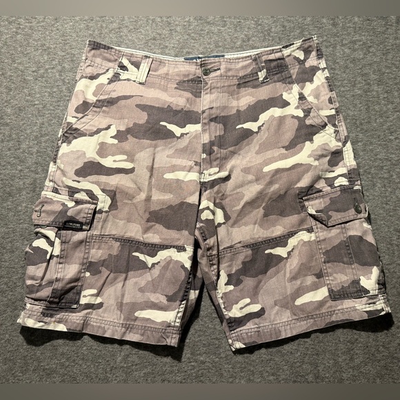 Levis Camo Cargo Shorts men's 40 gray cotton baggy long 11